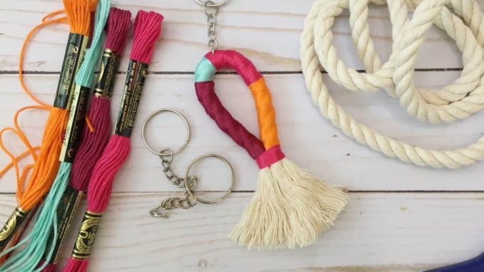 how to make keychains with string